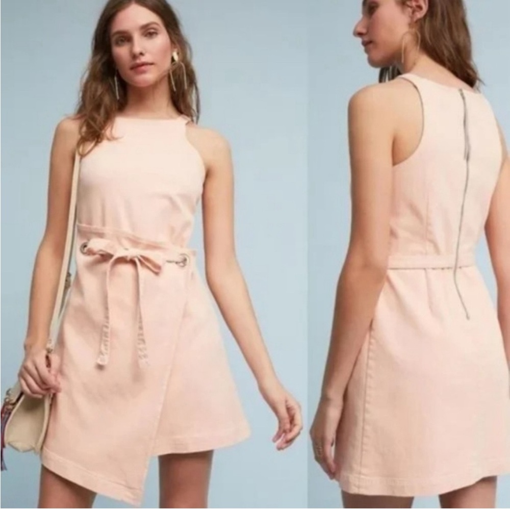 Anthropologie Holding Horses Regatta Pink Dress Size 4